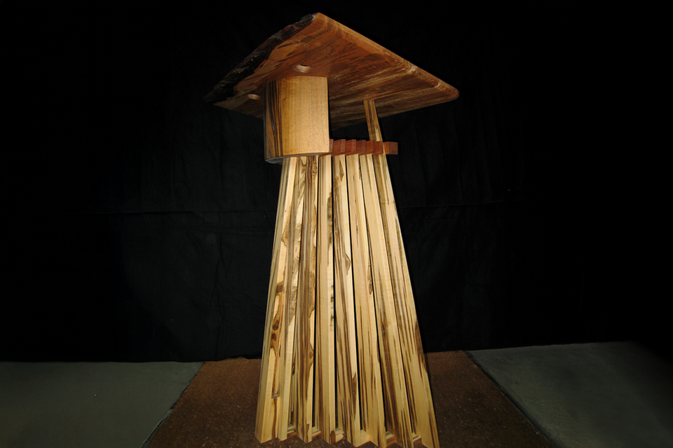 Custom wooden lectern