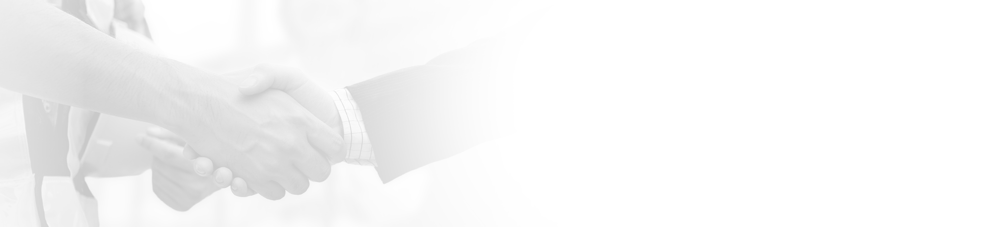 Two people shaking hands, blurred background symbolizing agreement or partnership.