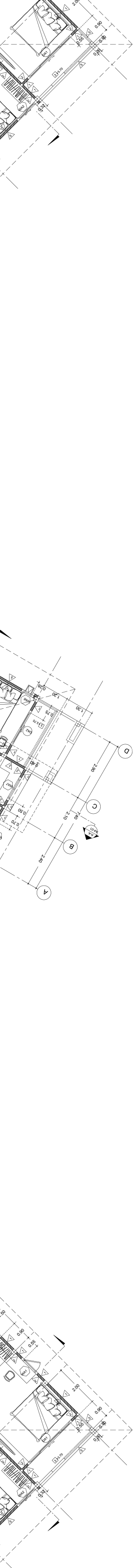 Architectural blueprints showing building design details
