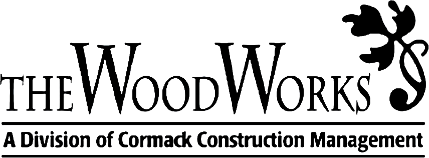 The WoodWorks logo: A Division of Cormack Construction Management