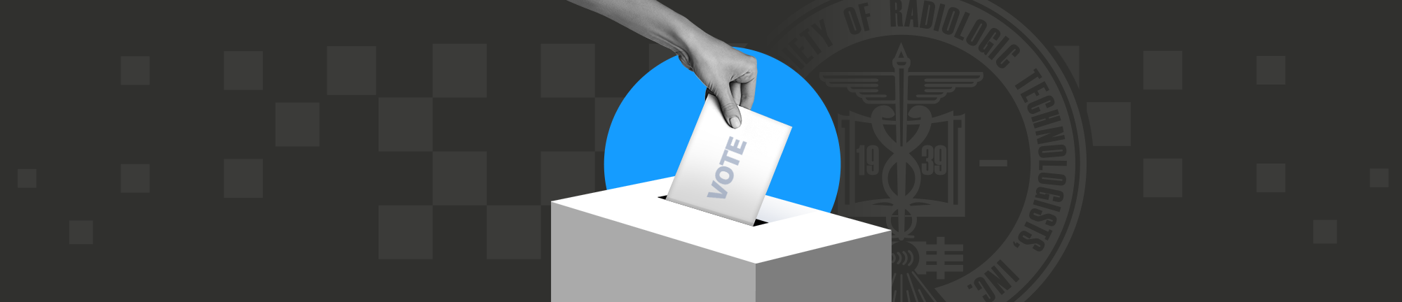 Hand dropping ballot into voting box
