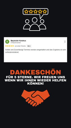 "Kundenbewertung für Dienstleistungen Bender – Zufriedener Kunde lobt unseren professionellen Hausmeisterservice, zuverlässige Objektbetreuung und sorgfältige Grünpflege für große Objekte."
