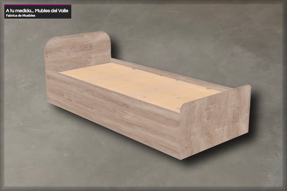 Miniatura: CAMA DE 1 PLAZA con baulera