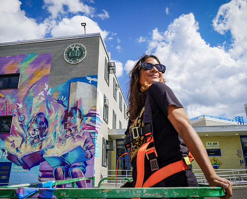 bianca romero artist, female artist, nyc artist, contemporary artist, nyc mural artist, brand partnership artist