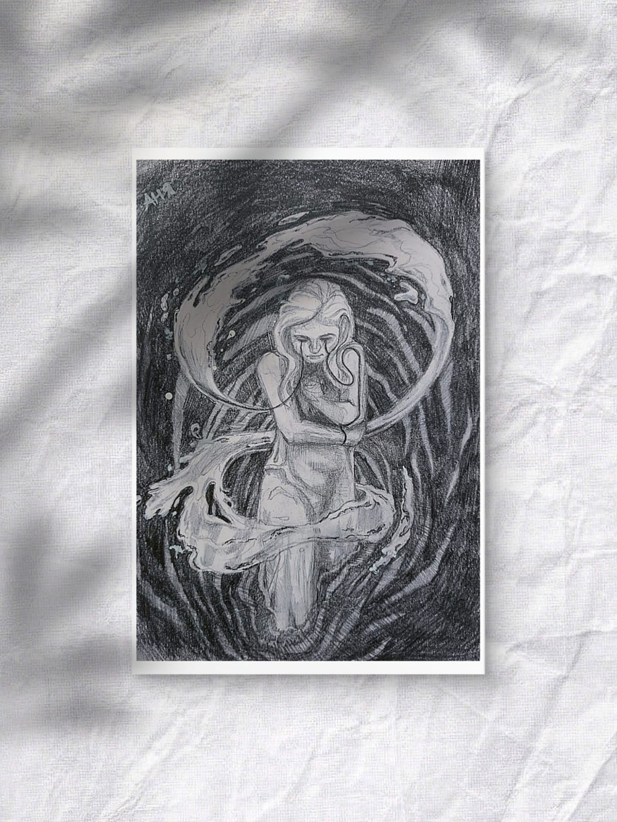 "Sea of tears" postcard