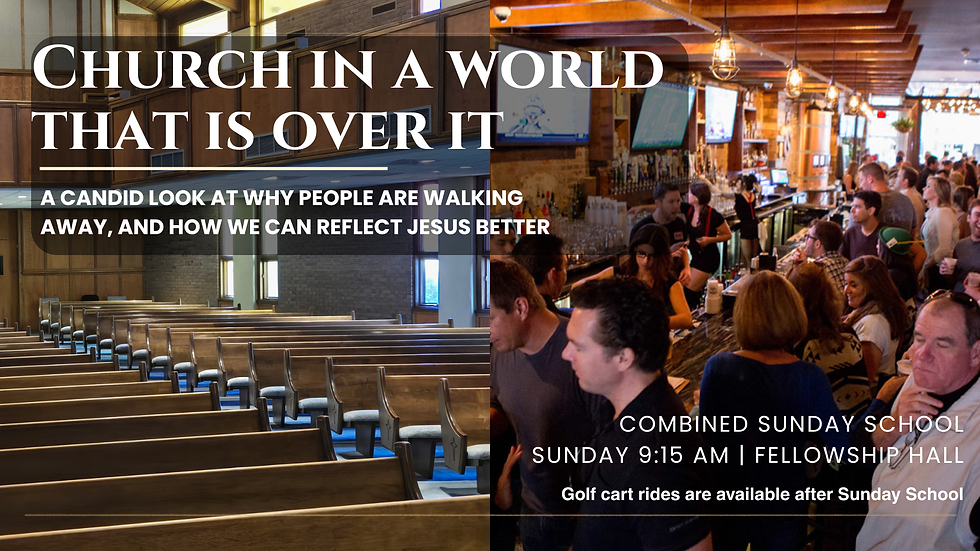 Church in a world that is over it: A candid look at why people are walking away, and how we can reflect Jesus better