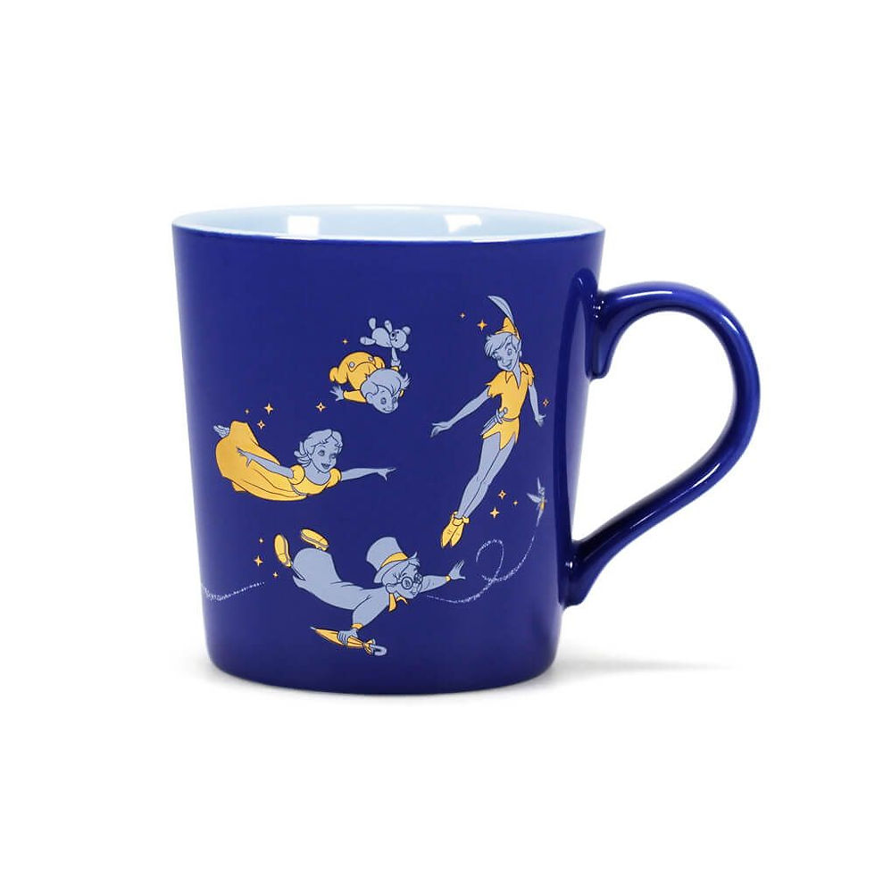 DISNEY MUG PETER PAN THINK OF THE HAPPIEST THINGS 325ML GIFT BOXED