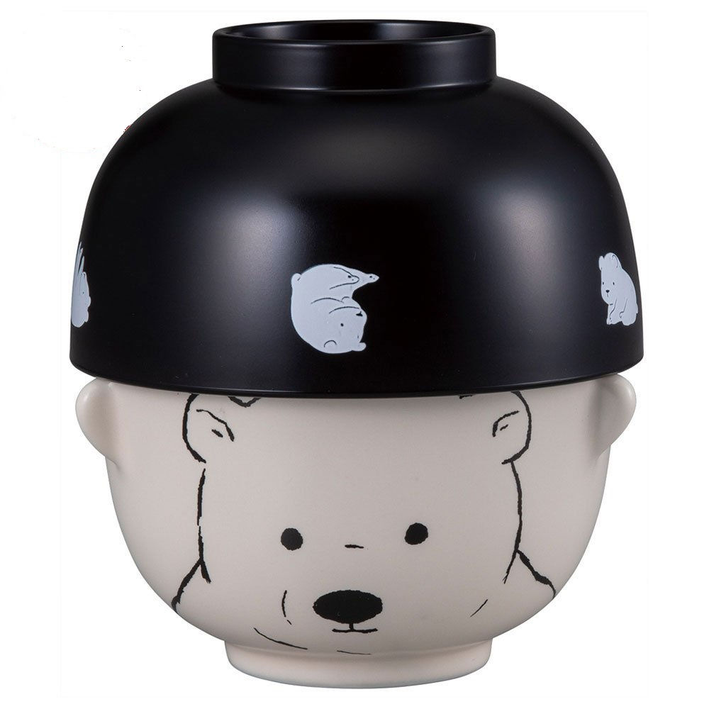 SUNART DOUBLE SOUP AND RICE BOWLS WITH POLAR BEAR BOXED