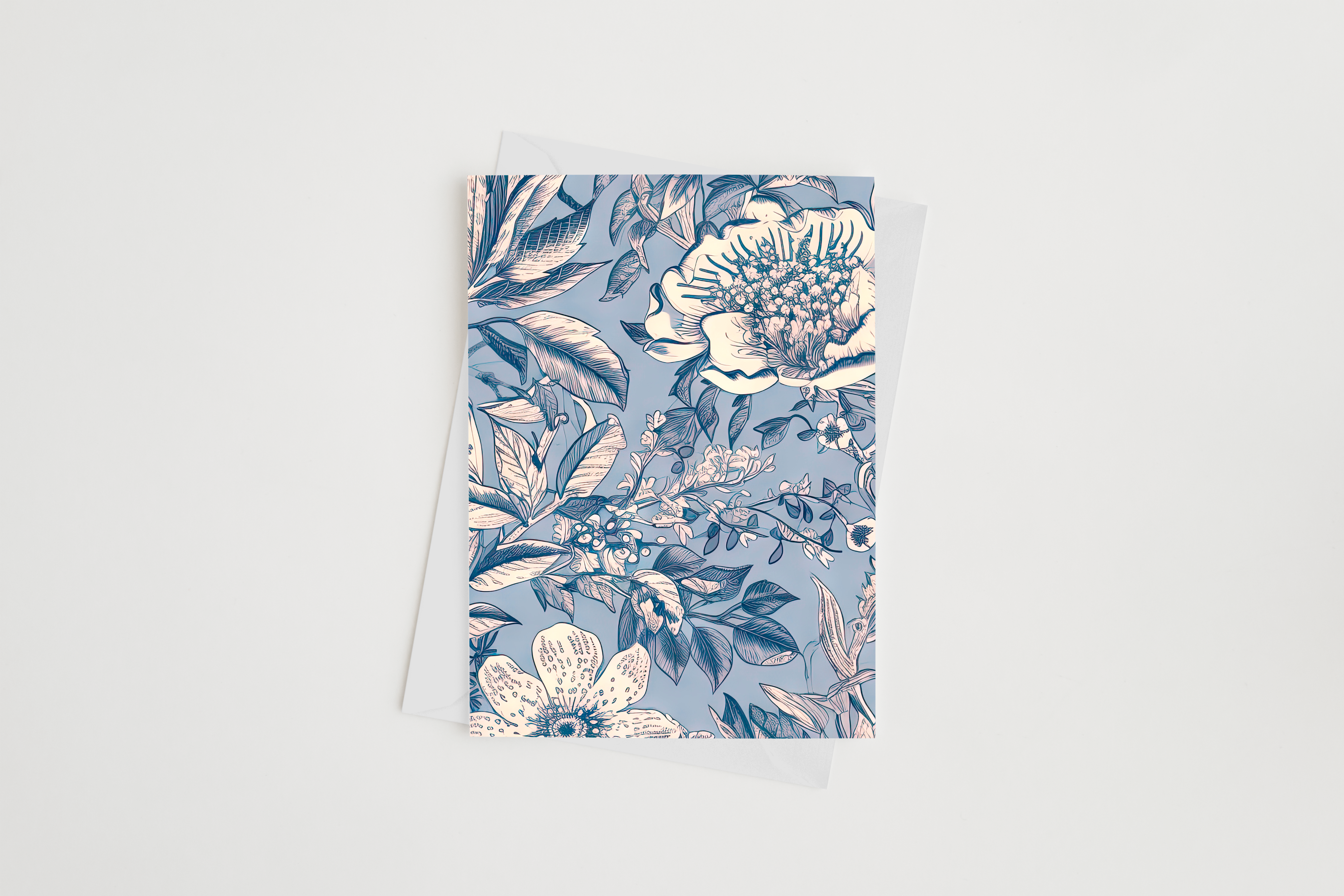 Chinoiserie Light Blue Pattern Cards
