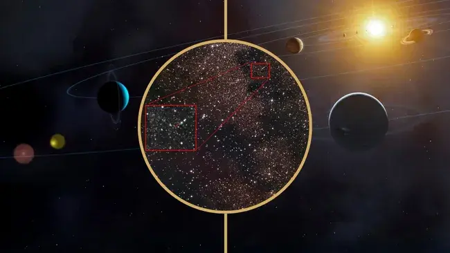 O novo objeto interestelar 3I/ATLAS está causando bastante alvoroço. Aqui está tudo o que sabemos até agora sobre esse intruso cósmico. (Crédito da imagem: 3I/ATLAS por Chris Schur, criada no Canva por Daisy Dobrijevic)