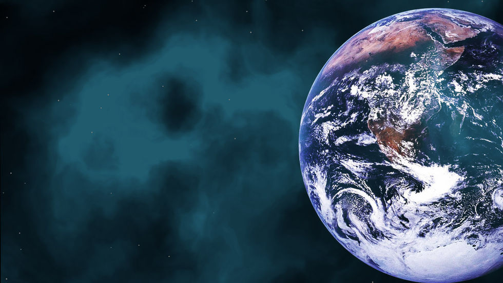 The real world- a view of Earth from space