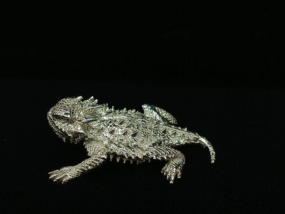 Thumbnail: 20.71g Sterling Silver Horny Toad
