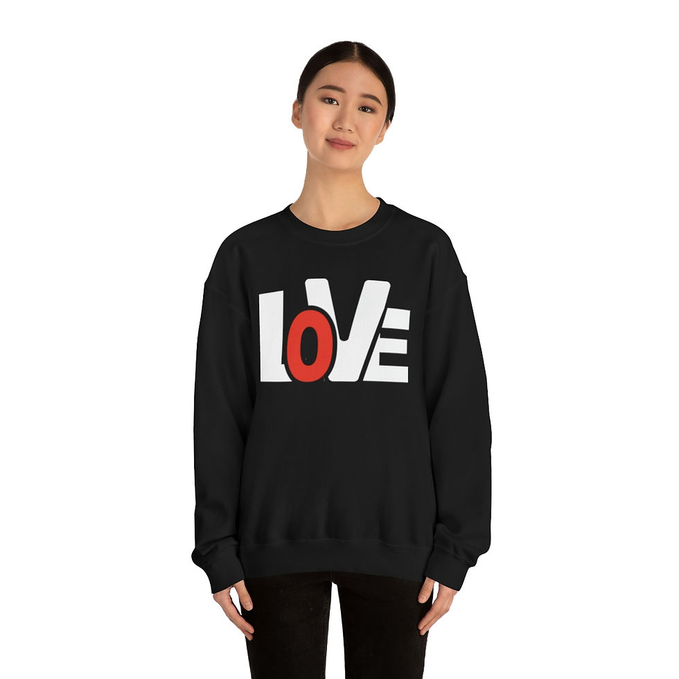 Thumbnail: Organic Brand Love - Unisex Heavy Blend™ Crewneck Sweatshirt