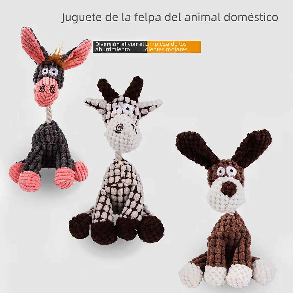 Thumbnail: New Cartoon Dog Chew Toy with Sound for Pets