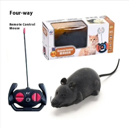 Thumbnail: 4-Way Remote Control Flocking Mouse Toy