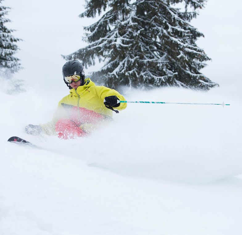 Junger Skifahrer