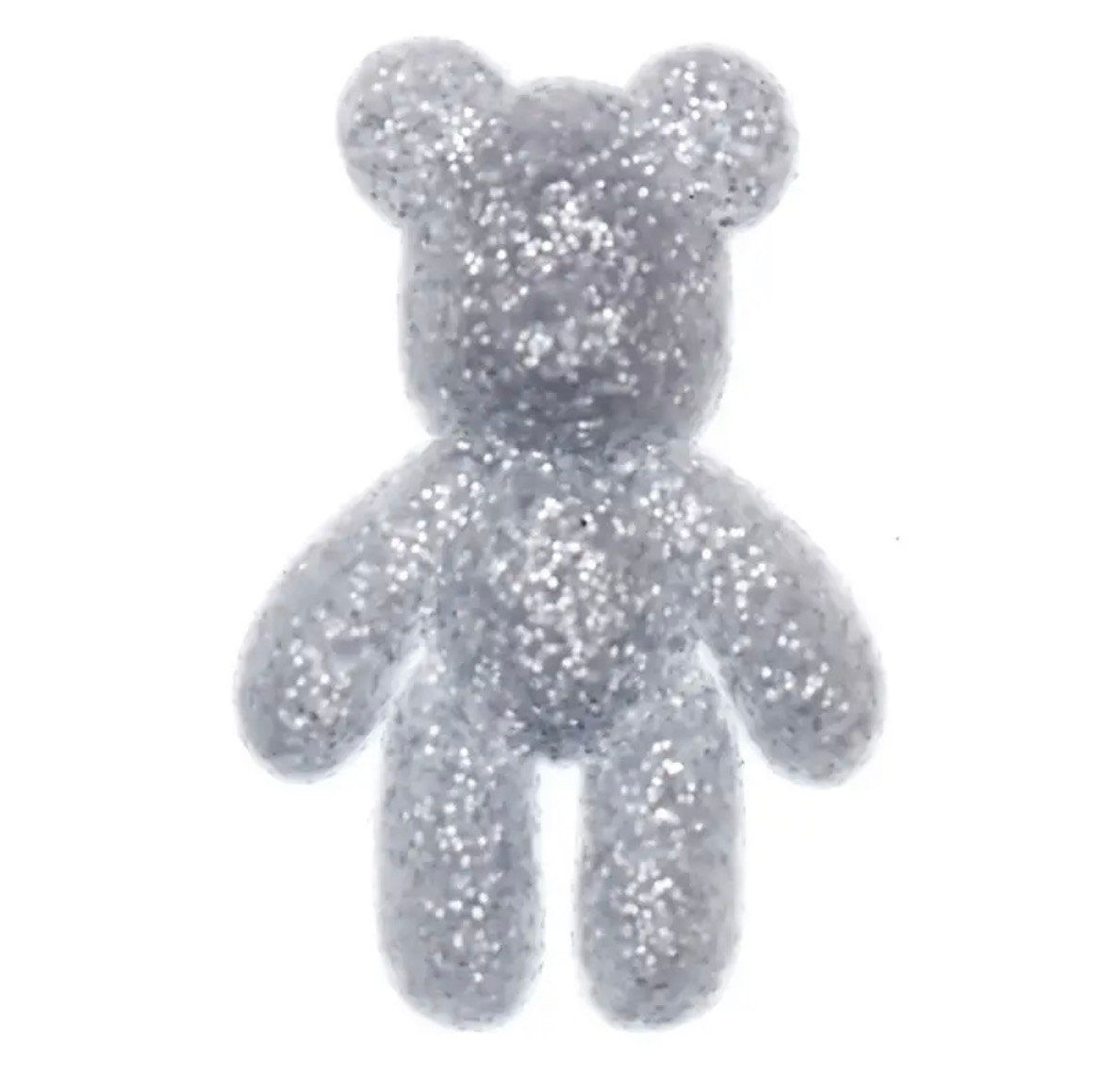 Джибітси Jibbitz Ведмедик срібний