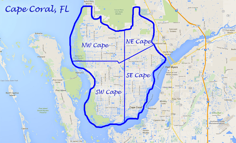 How Far Is Naples From Cape Coral Cape Coral: Quadrants Explained