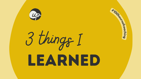 3 things I learned to become a coach