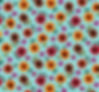 ES For the Love of Sunflowers 42002 Aqua Small Flowers