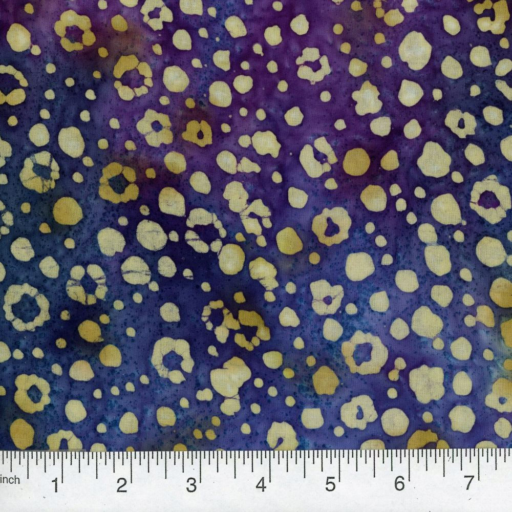 Quilter's Batiks QB581 Purple/Blue/Yellow