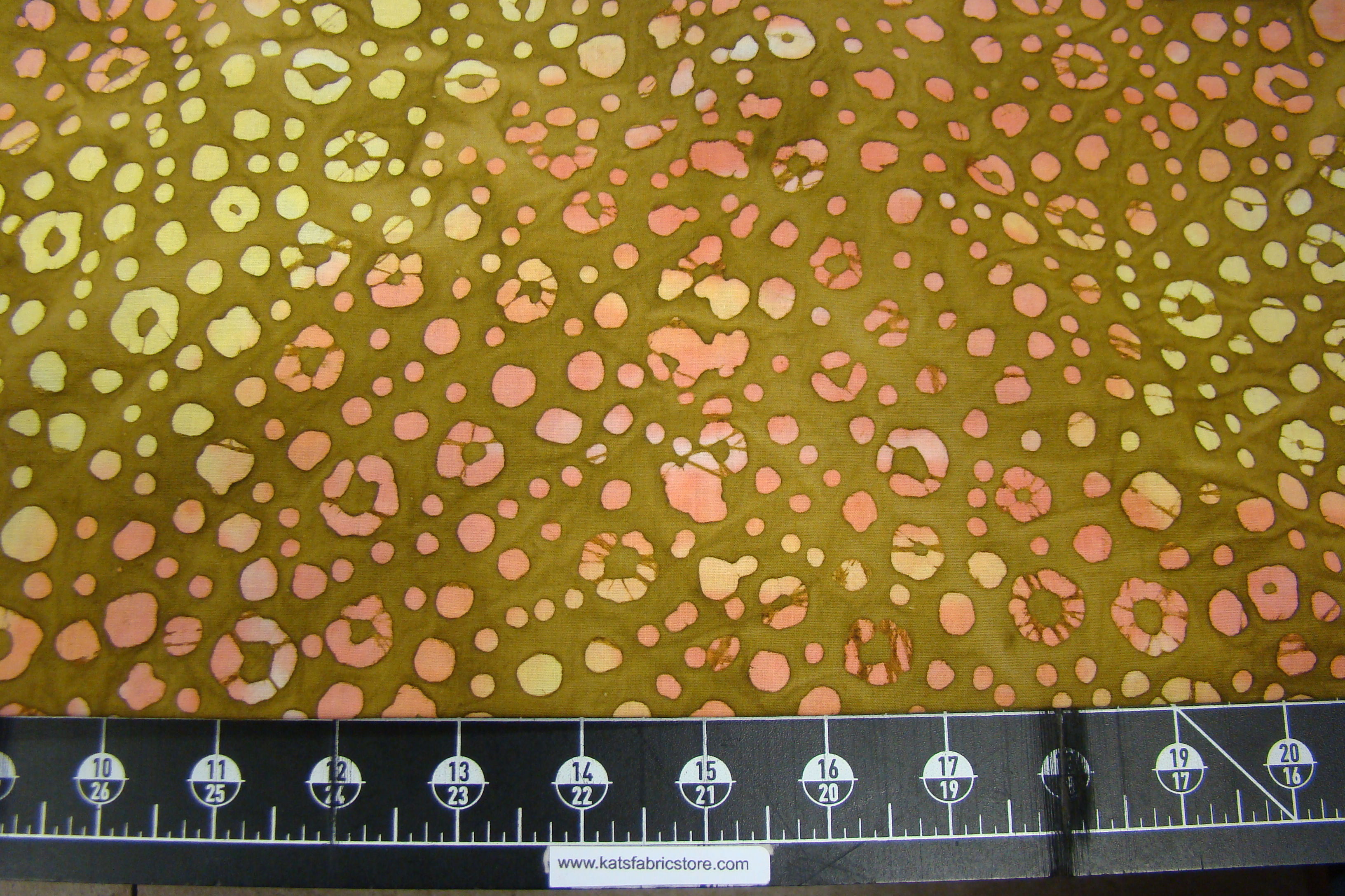 Quilter's Batik 390 Dots Brown