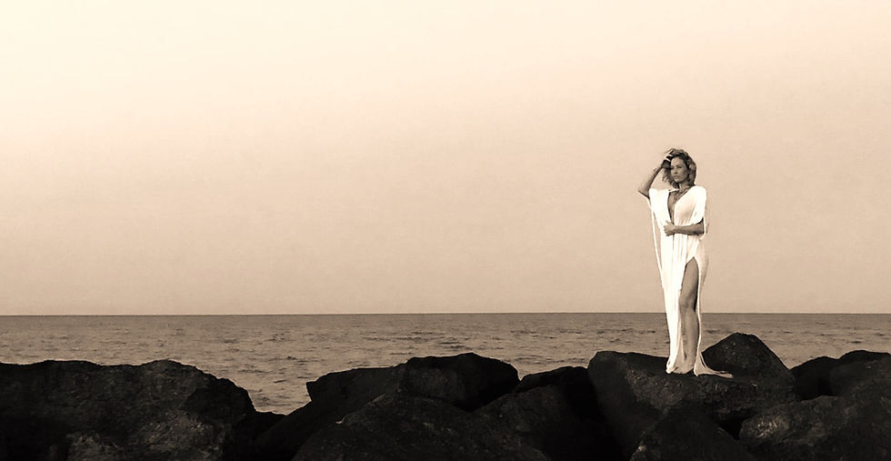 Lotus River Wellness Founder Stephanie DeZern Fort Story Photoshoot