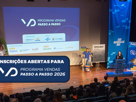 Programa Vendas Passo a Passo 2026 abre inscrições para nova edição de capacitação em vendas, gestão e liderança