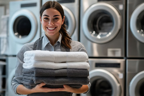 smiling-woman-dressed-professional-uniform-holds-stack-neatly-folded-towels.jpg