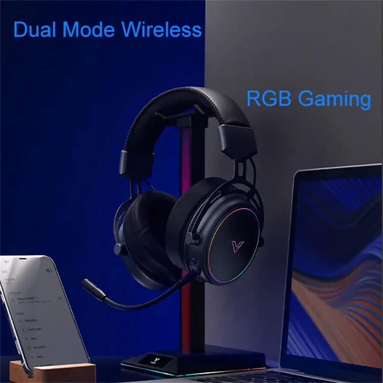 Thumbnail: Rapoo VH800 RGB Gaming 2.4G BT Rechargeable LED Dynamic Omni Mic