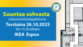 Suuntaa sohvasta -sisäsuunnistustapahtuma to 26.10. IKEA Espoo