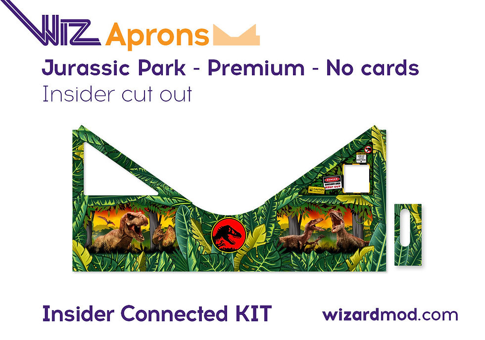 Thumbnail: Jurassic Park - Premium/LE Insider Cut Out Pinball Magnetic WizAprons
