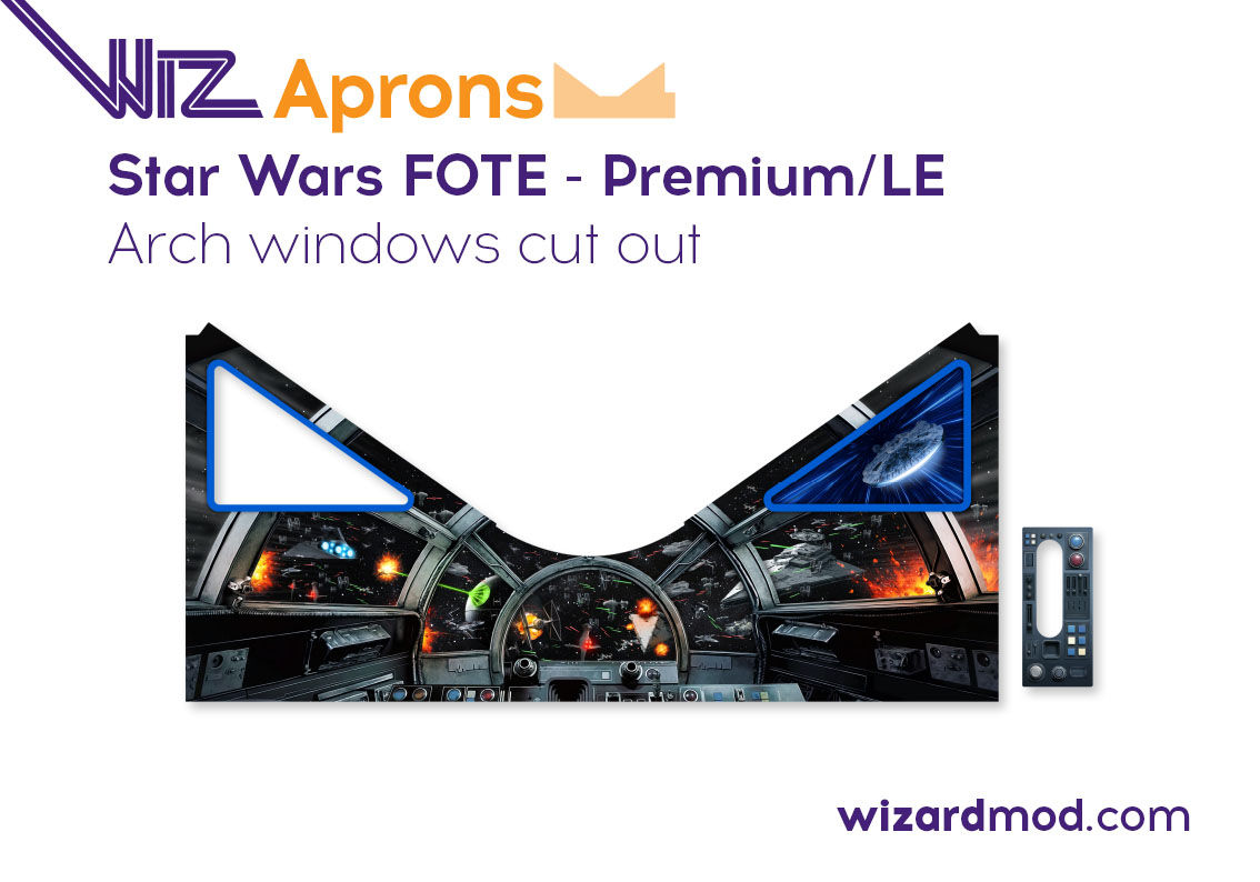 Star Wars FOTE - Premium/LE Arch Windows Cut Out Pinball Magneti