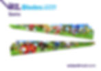 WizBlades sideboard decals and inner art upgrade for Sonic pinball cabinet customization.
