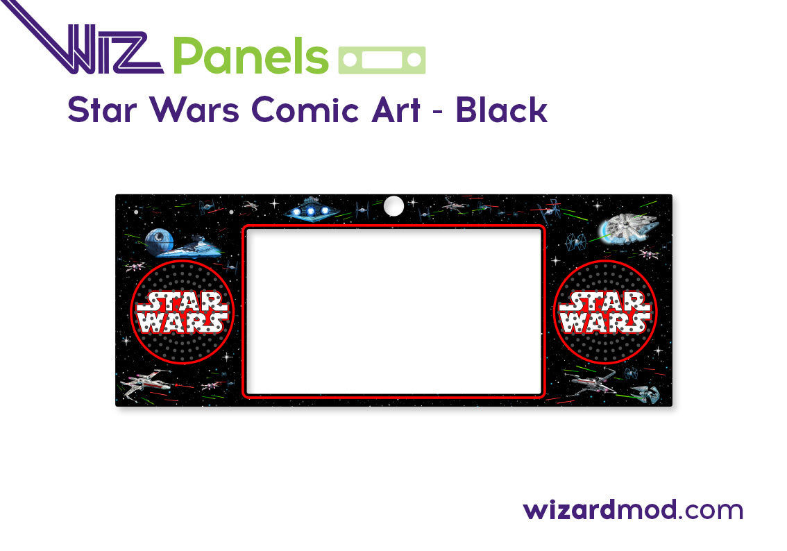 Star Wars Comic Art - Black Pinball Magnetic WizPanels