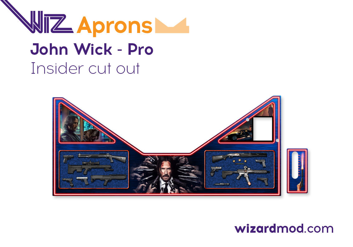 John Wick - Pro Insider Cut Out Pinball WizAprons