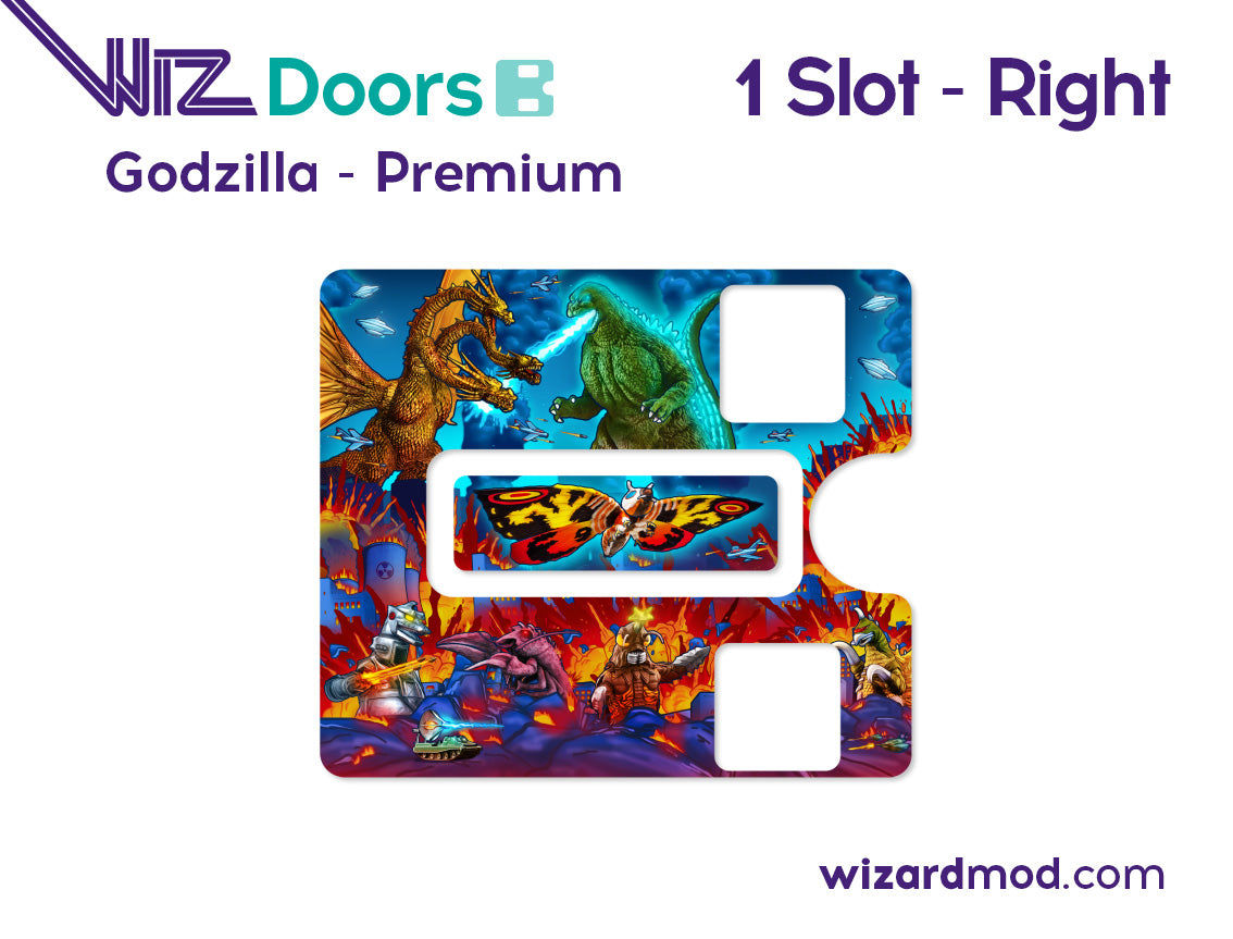 Godzilla - Premium Pinball WizDoors 1 Slot Right