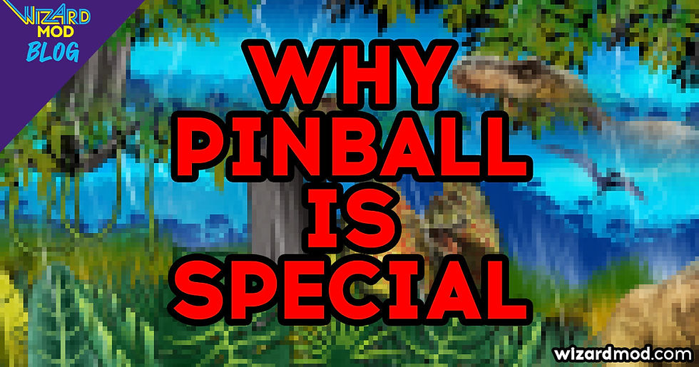 Header artwork for the Why Pinball Is So Special article celebrating the magic of pinball.