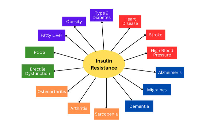 Chronic conditions related to insulin resistance.