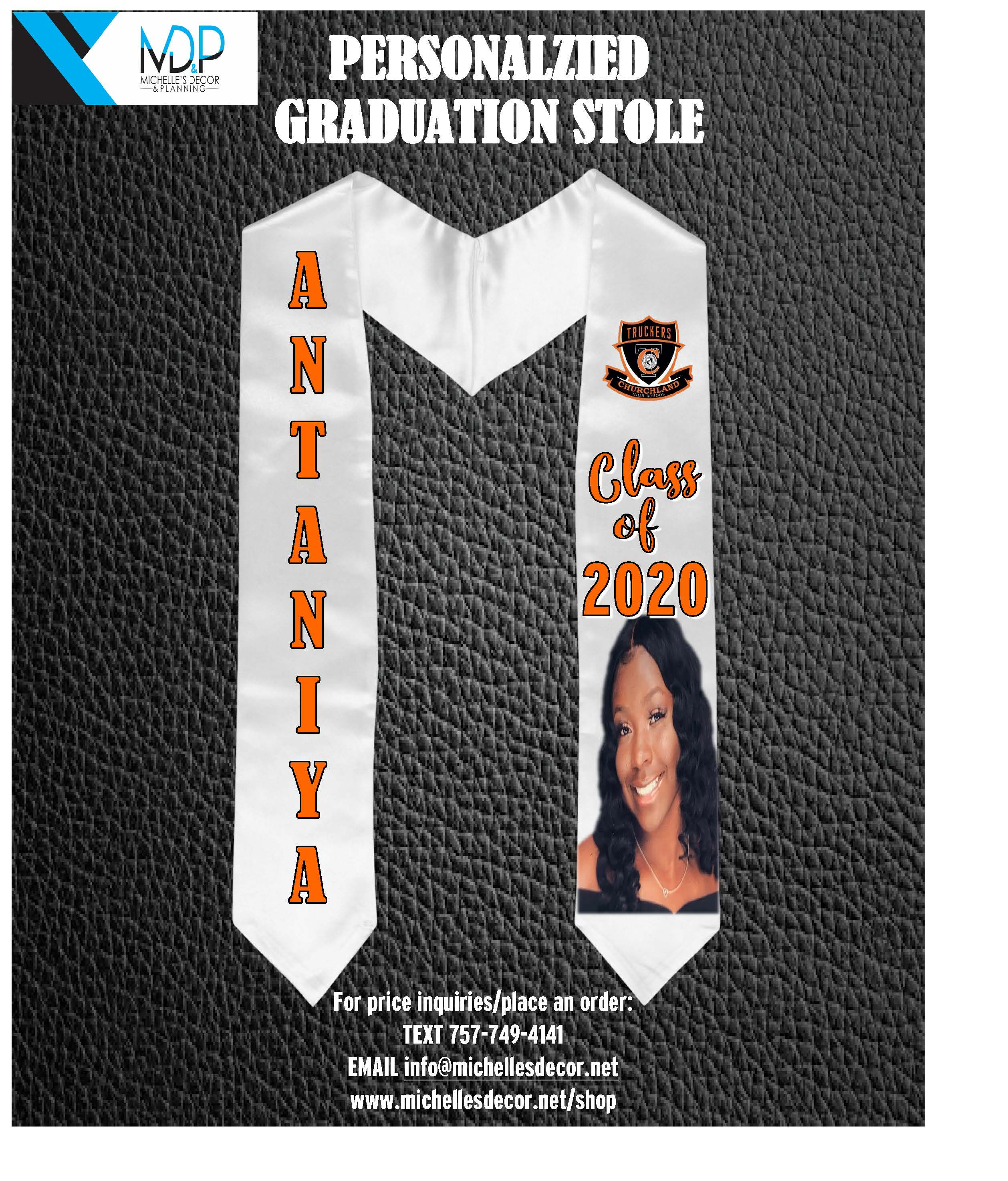 Custom Graduation Stole