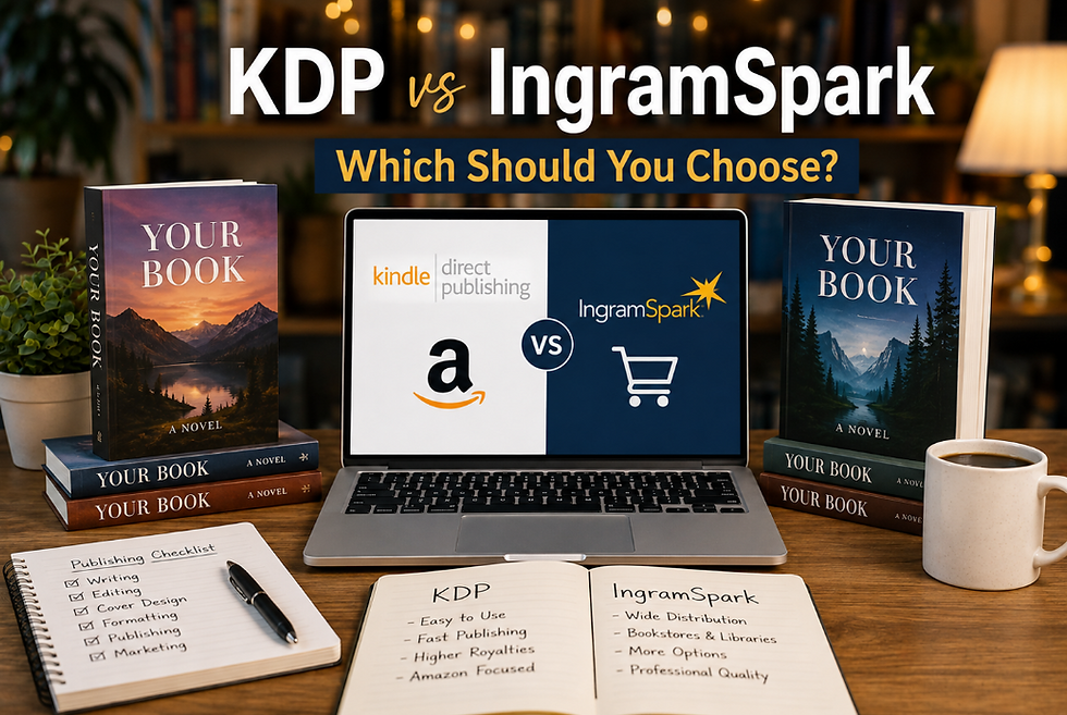 KDP vs. IngramSpark: Which Should You Choose?