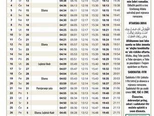 Ramazanska vaktija 1445/2024