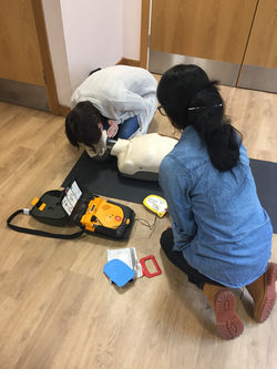 BLS and AED training