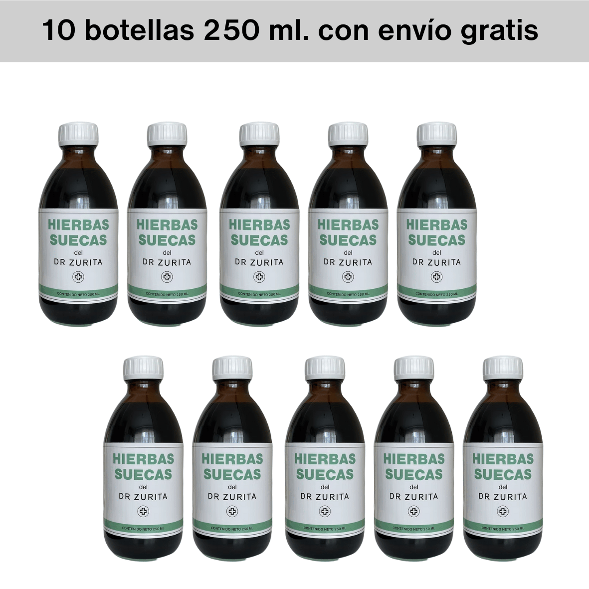 Paquete 10 Hierbas Suecas 250ml