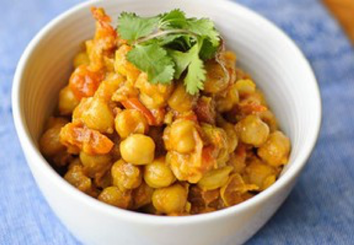 Garbanzos al curry
