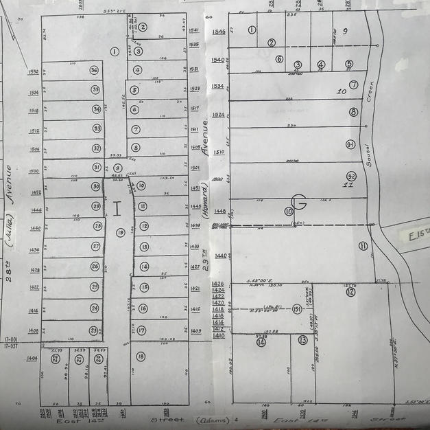 1885 property sold and divided