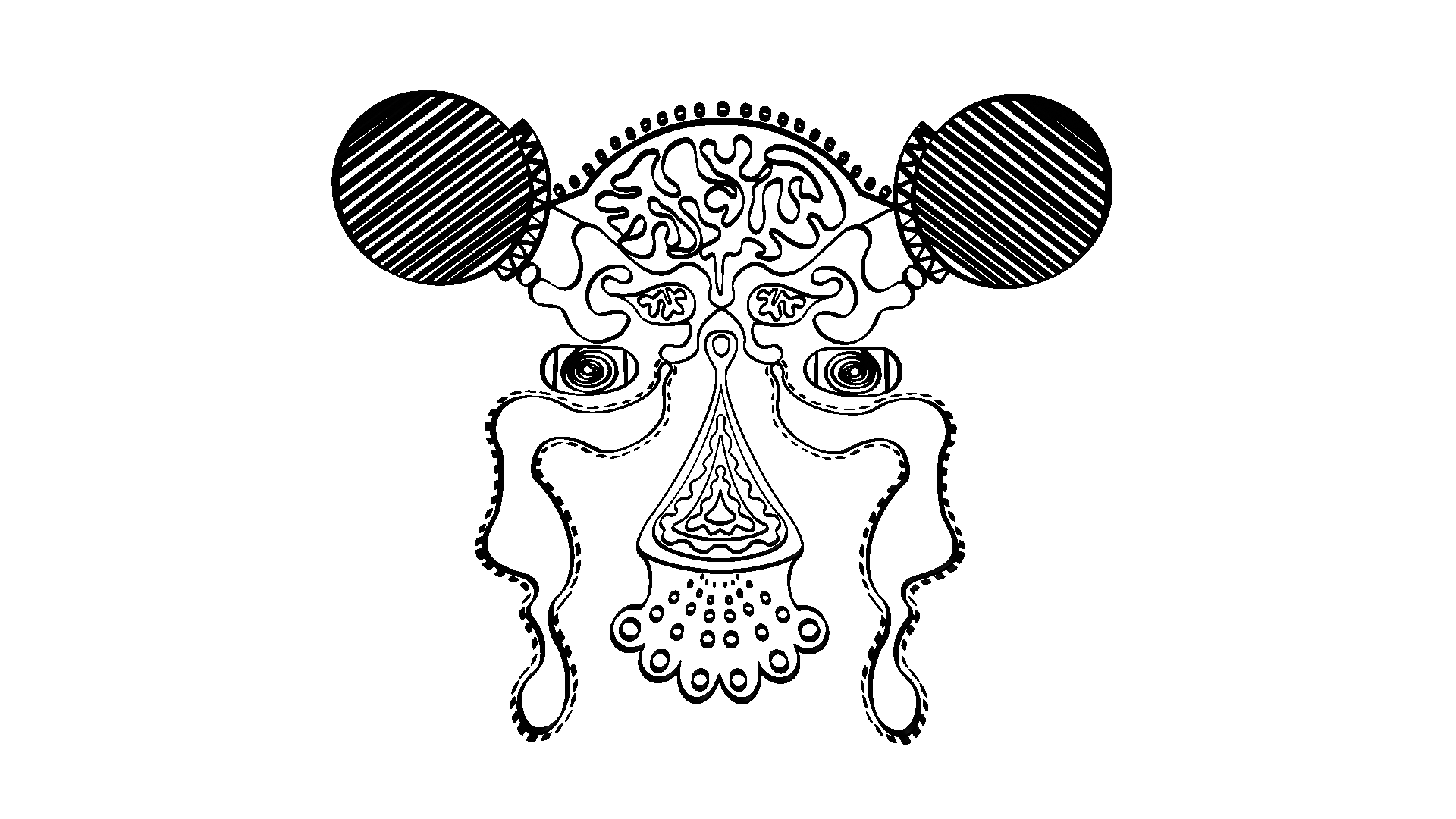 Brand logo that spins then pauses and spins again on a loop