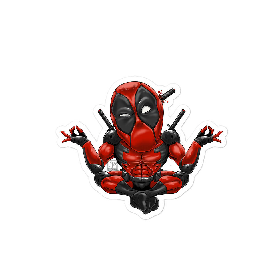 Thumbnail: Deadpool Bubble-free stickers
