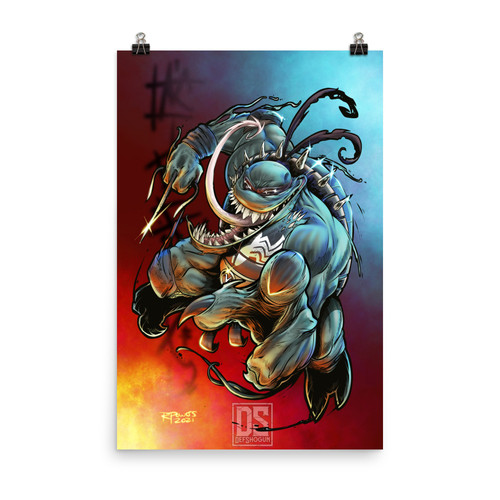 Defshogun Raphael Venomized Poster | Defshogun