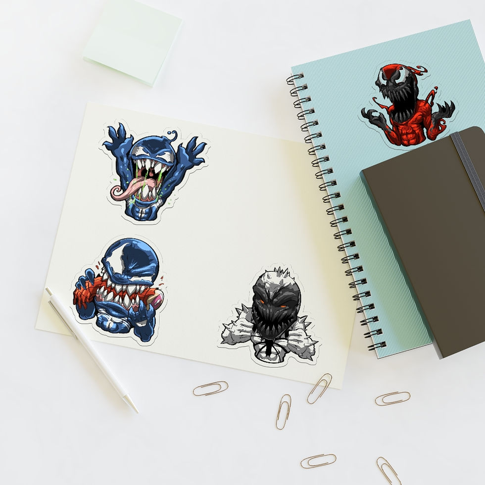 Thumbnail: Symbiote sticker sheet